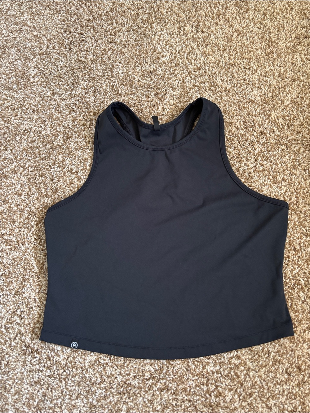 Backcountry || Black Cropped Athletic Tank Top Size L
